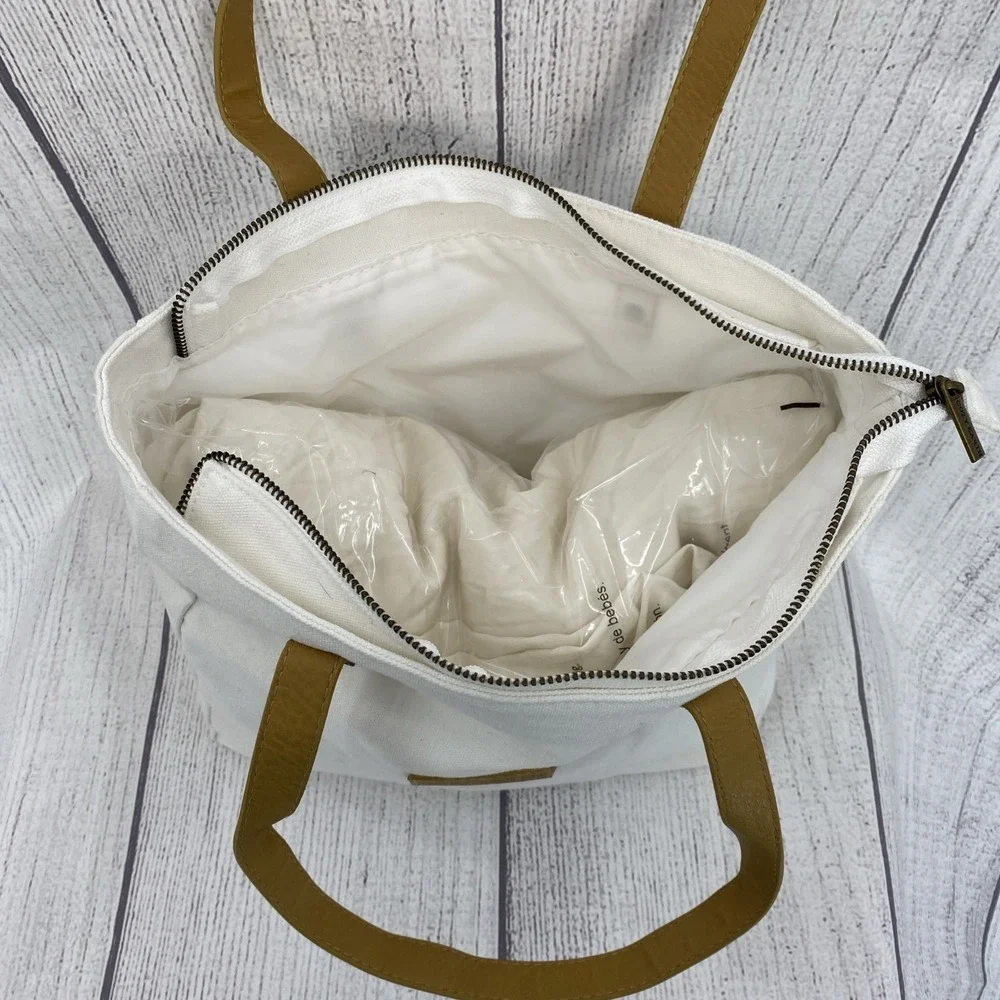 Cozy Earth Duvet Cover QUEEN Cream Ivory Luxury Viscose Bamboo Canvas Tote